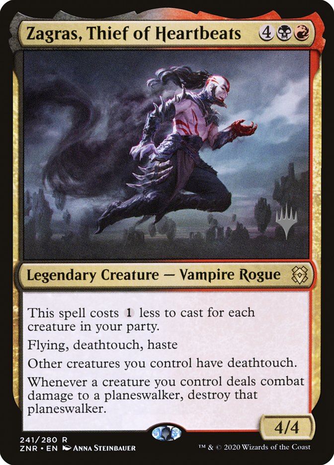 Zagras, Thief of Heartbeats (Promo Pack) [Zendikar Rising Promos] | Good Games North