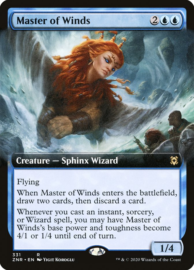 Master of Winds (Extended Art) [Zendikar Rising] | Good Games North