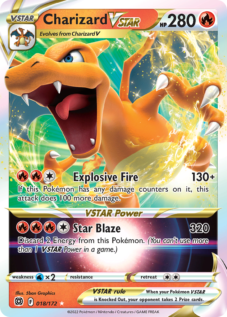 Charizard VSTAR (018/172) (Jumbo Card) [Sword & Shield: Brilliant Stars] | Good Games North