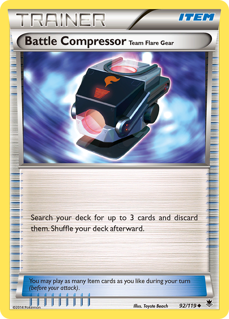 Battle Compressor Team Flare Gear (92/119) [XY: Phantom Forces] | Good Games North
