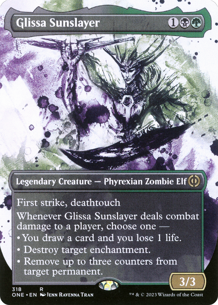 Glissa Sunslayer (Borderless Ichor) [Phyrexia: All Will Be One] | Good Games North