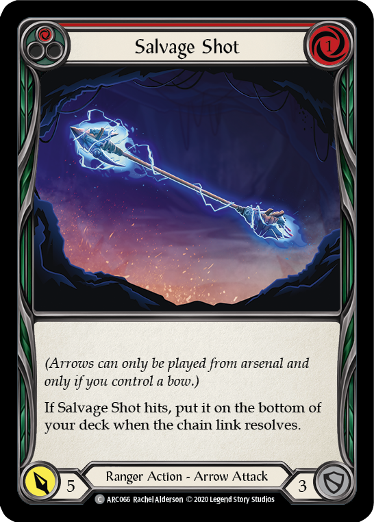 Salvage Shot (Red) [U-ARC066] Unlimited Rainbow Foil | Good Games North