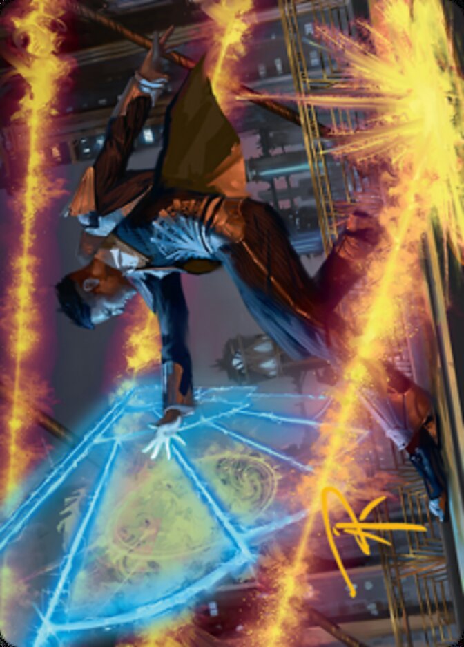 Wingshield Agent Art Card (Gold-Stamped Signature) [Streets of New Capenna Art Series] | Good Games North
