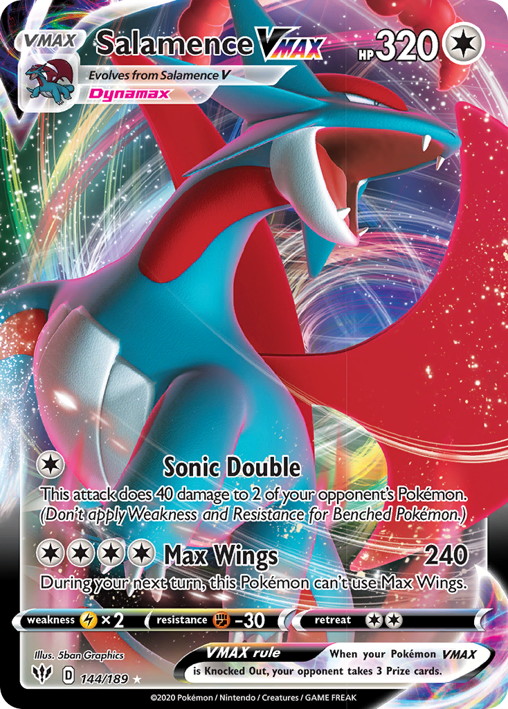 Salamence VMAX (144/189) [Sword & Shield: Darkness Ablaze] | Good Games North
