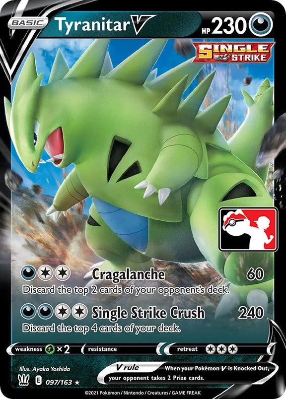 Tyranitar V (097/163) [Prize Pack Series One] | Good Games North