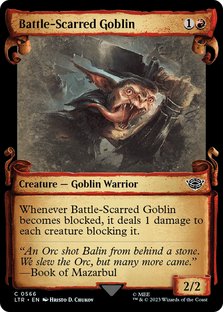Battle-Scarred Goblin [The Lord of the Rings: Tales of Middle-Earth Showcase Scrolls] | Good Games North