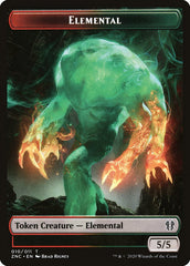 Elemental (008) // Elemental (010) Double-sided Token [Commander: Zendikar Rising Tokens] | Good Games North