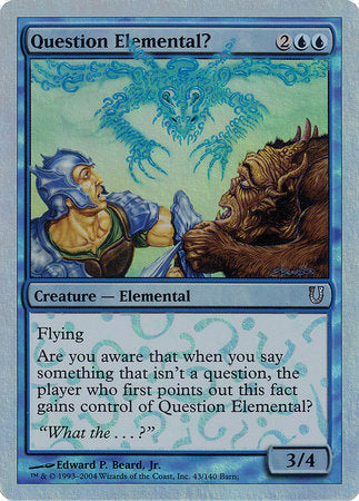 Question Elemental? (Alternate Foil) [Unhinged] | Good Games North