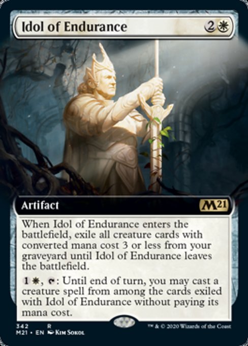 Idol of Endurance (Extended Art) [Core Set 2021] | Good Games North