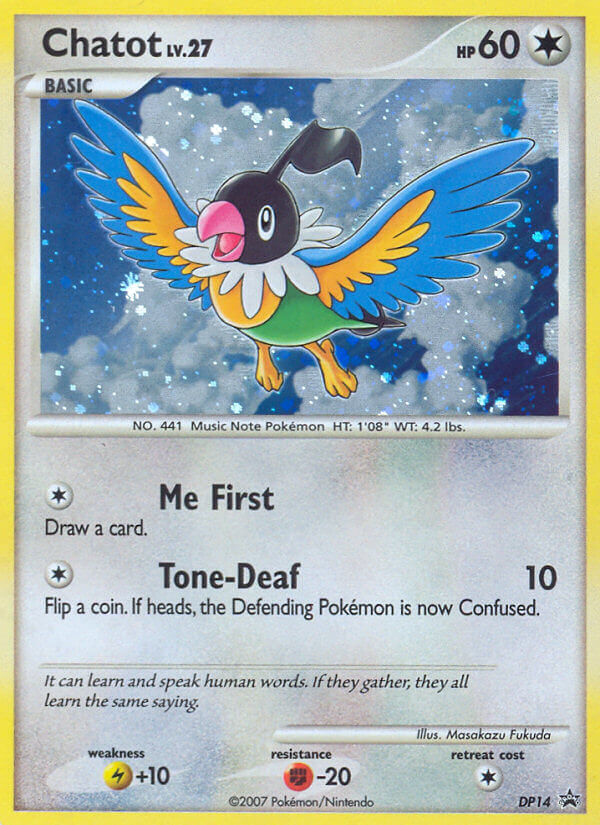 Chatot (DP14) [Diamond & Pearl: Black Star Promos] | Good Games North