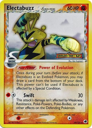 Electabuzz (29/101) (Delta Species) (Stamped) [EX: Dragon Frontiers] | Good Games North