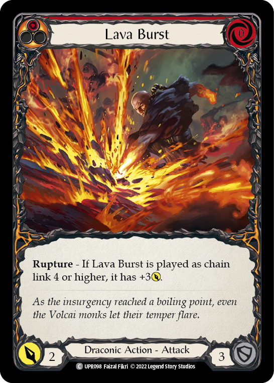 Lava Burst [UPR098] (Uprising)  Rainbow Foil | Good Games North