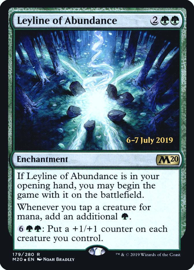 Leyline of Abundance  [Core Set 2020 Prerelease Promos] | Good Games North