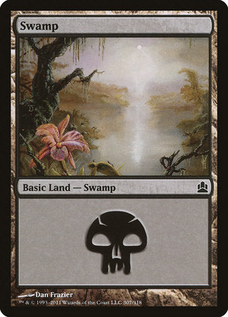 Swamp (307) [Commander 2011] | Good Games North