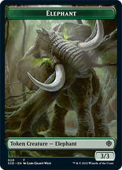 Elephant // Thopter Double-Sided Token [Starter Commander Decks] | Good Games North