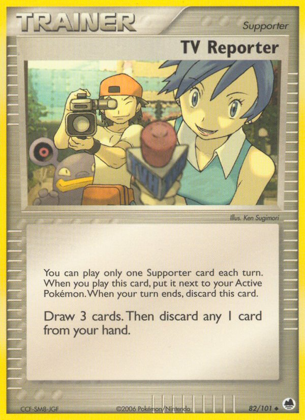 TV Reporter (82/101) [EX: Dragon Frontiers] | Good Games North