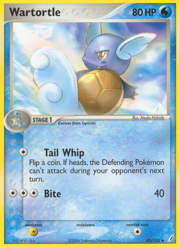 Wartortle (43/100) [EX: Crystal Guardians] | Good Games North