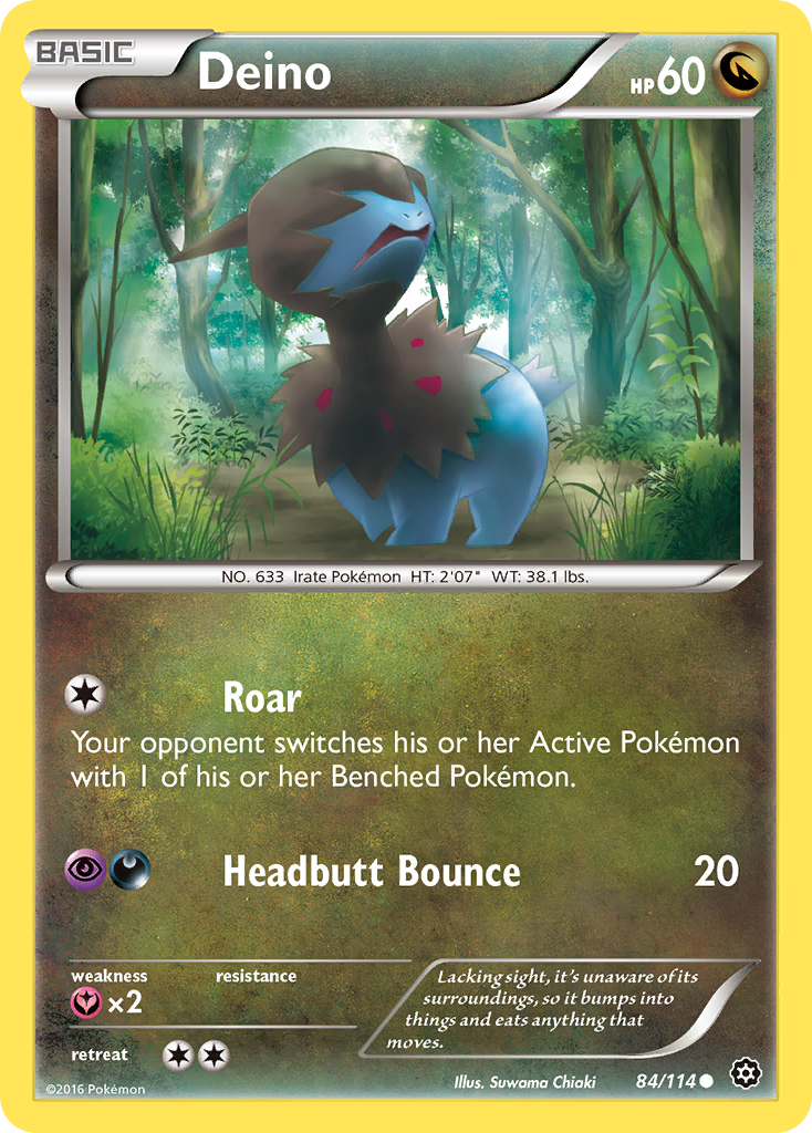 Deino (84/114) [XY: Steam Siege] | Good Games North