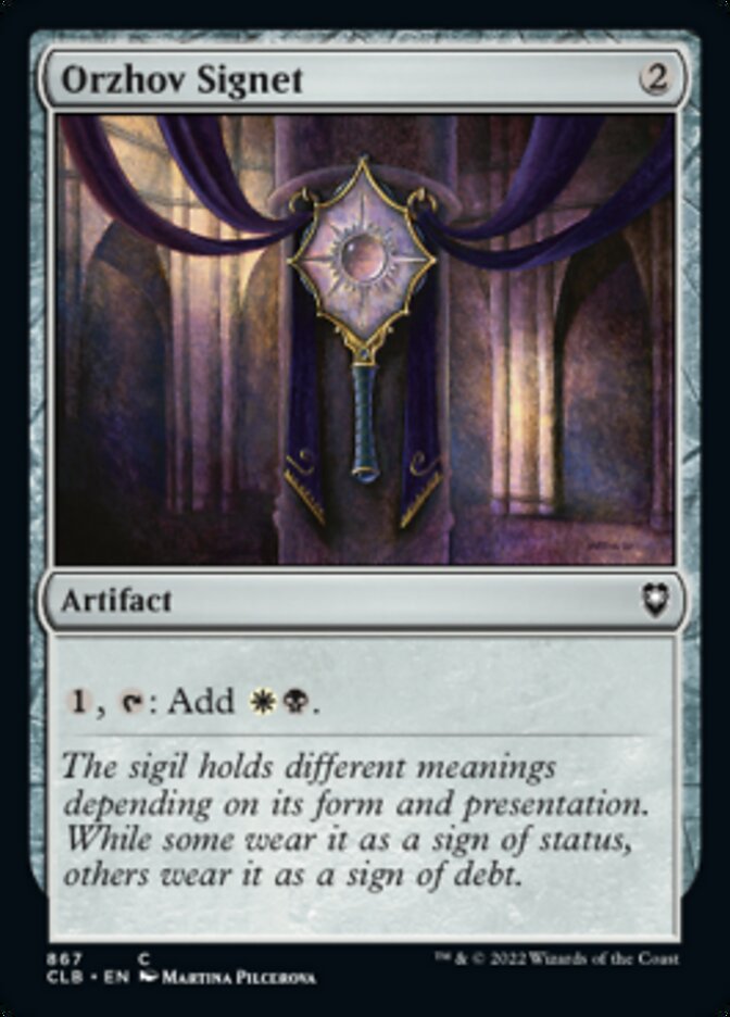 Orzhov Signet [Commander Legends: Battle for Baldur's Gate] | Good Games North