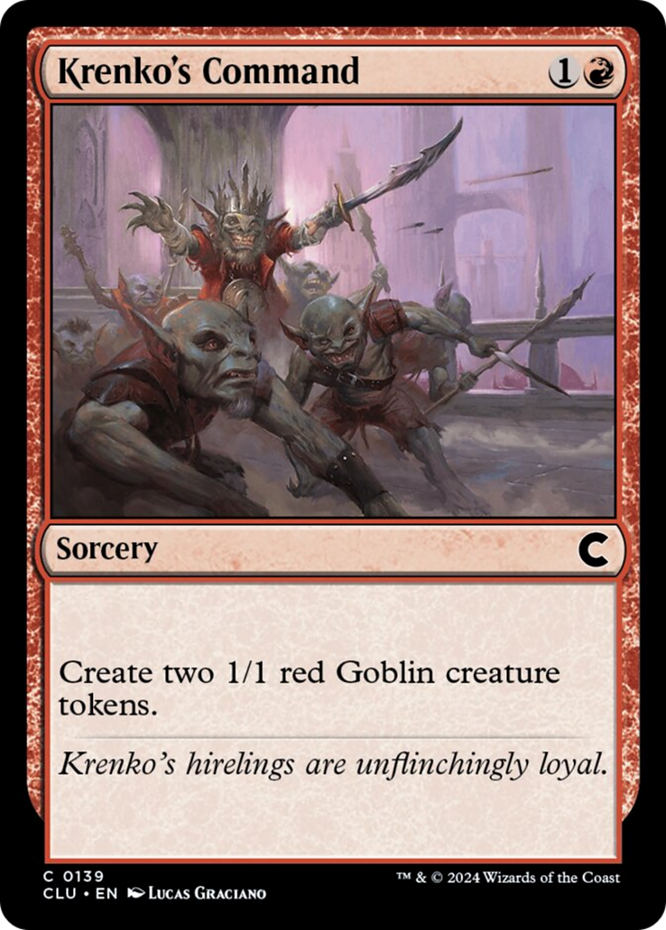 Krenko's Command [Ravnica: Clue Edition] | Good Games North