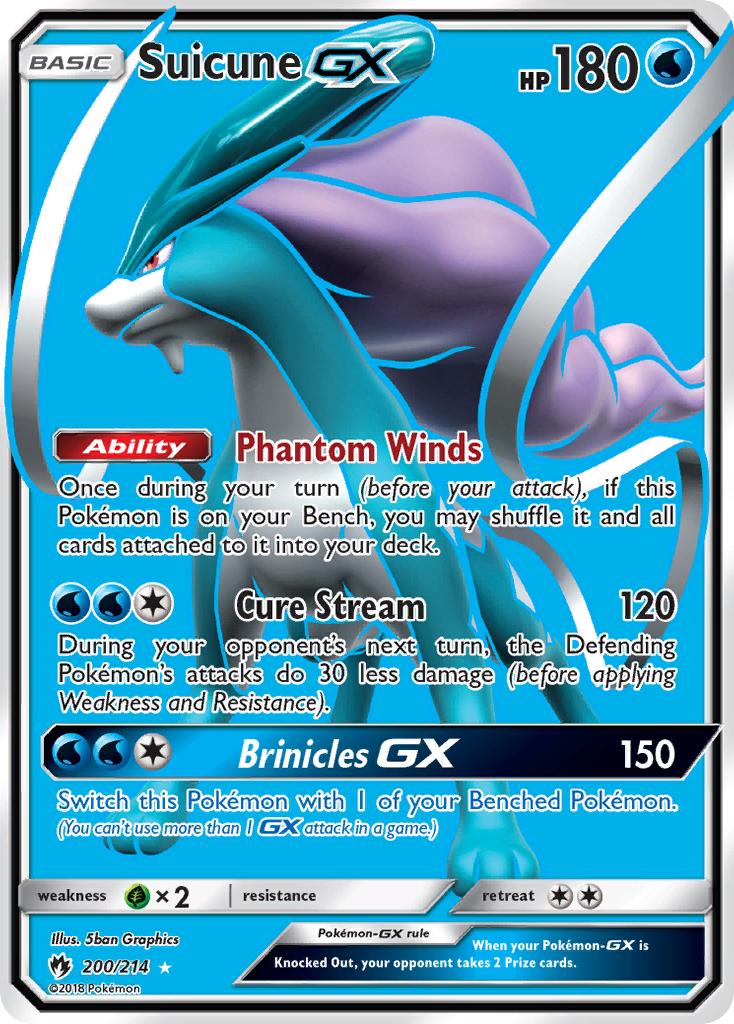 Suicune GX (200/214) [Sun & Moon: Lost Thunder] | Good Games North