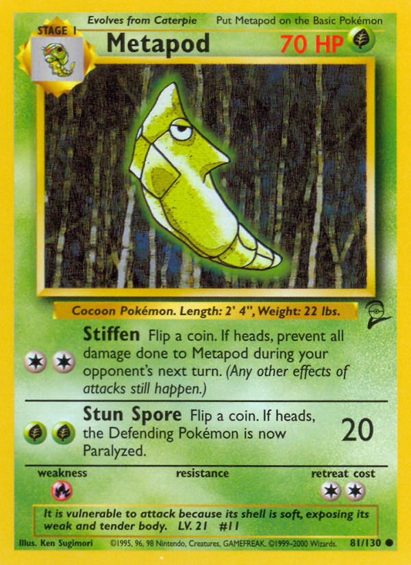 Metapod (81/130) [Base Set 2] | Good Games North