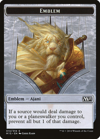 Emblem - Ajani Steadfast [Magic 2015 Tokens] | Good Games North