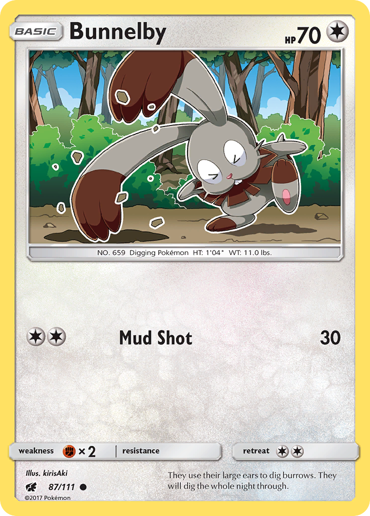 Bunnelby (87/111) [Sun & Moon: Crimson Invasion] | Good Games North