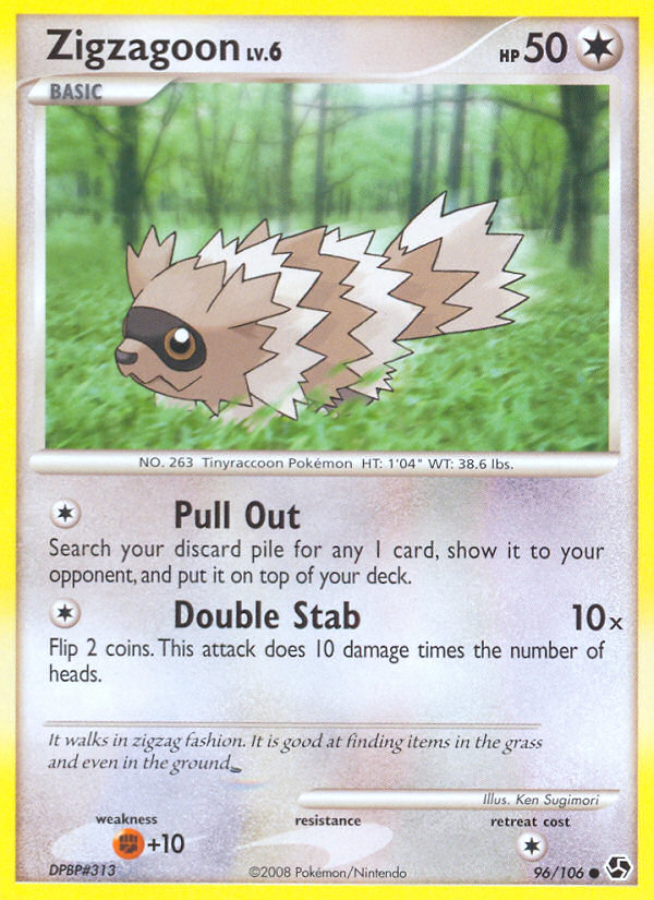 Zigzagoon (96/106) [Diamond & Pearl: Great Encounters] | Good Games North