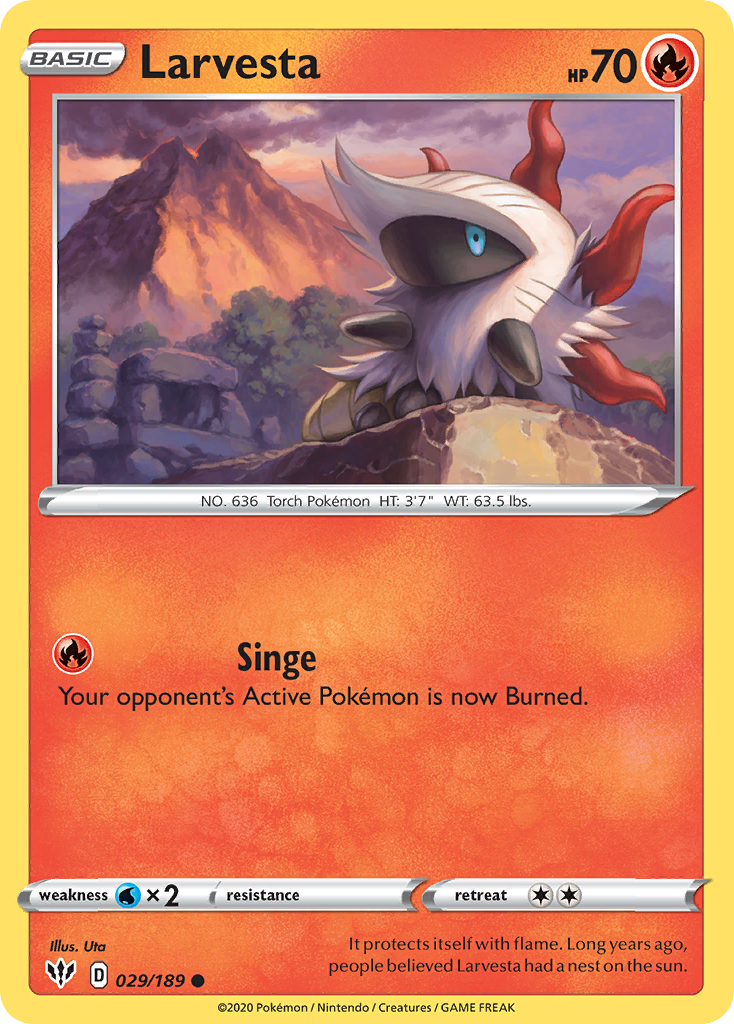 Larvesta (029/189) [Sword & Shield: Darkness Ablaze] | Good Games North