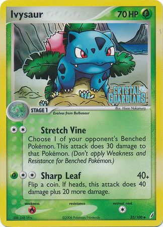 Ivysaur (35/100) (Stamped) [EX: Crystal Guardians] | Good Games North