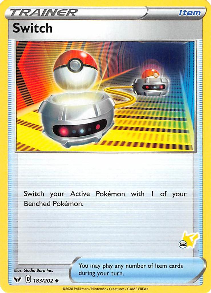 Switch (183/202) (Pikachu Stamp #52) [Battle Academy 2022] | Good Games North