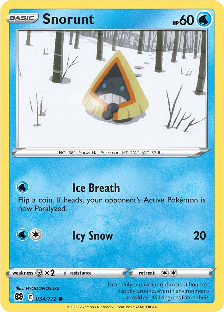 Snorunt (034/172) [Sword & Shield: Brilliant Stars] | Good Games North