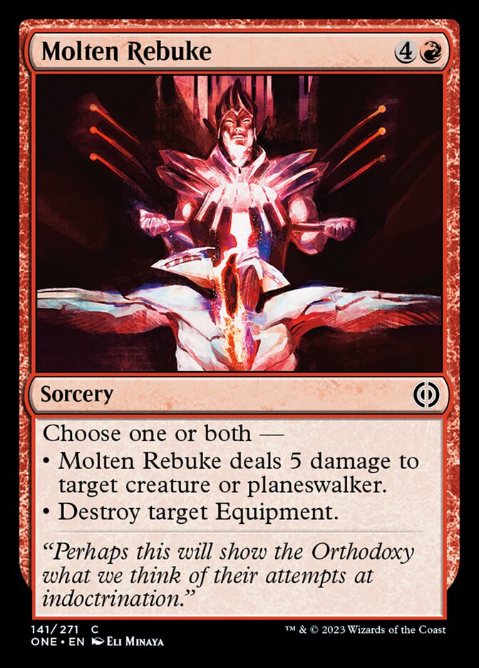 Molten Rebuke [Phyrexia: All Will Be One] | Good Games North