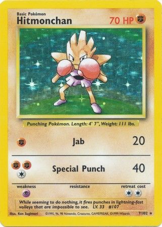 Hitmonchan (7/102) [Base Set Unlimited] | Good Games North