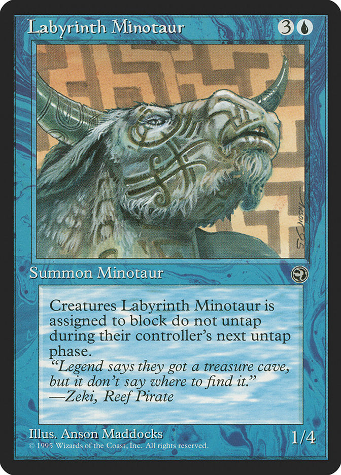 Labyrinth Minotaur (Zeki Flavor Text) [Homelands] | Good Games North