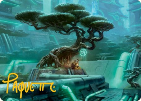 Forest Art Card (Gold-Stamped Signature) [Kamigawa: Neon Dynasty Art Series] | Good Games North