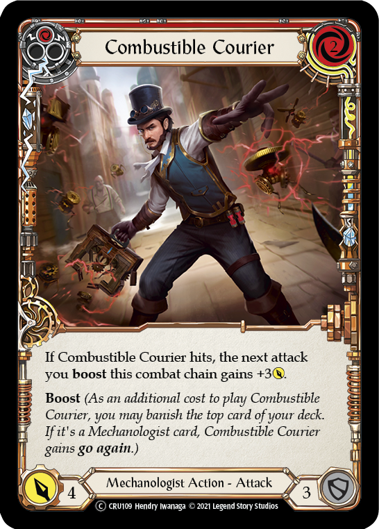 Combustible Courier (Red) [U-CRU109] Unlimited Normal | Good Games North
