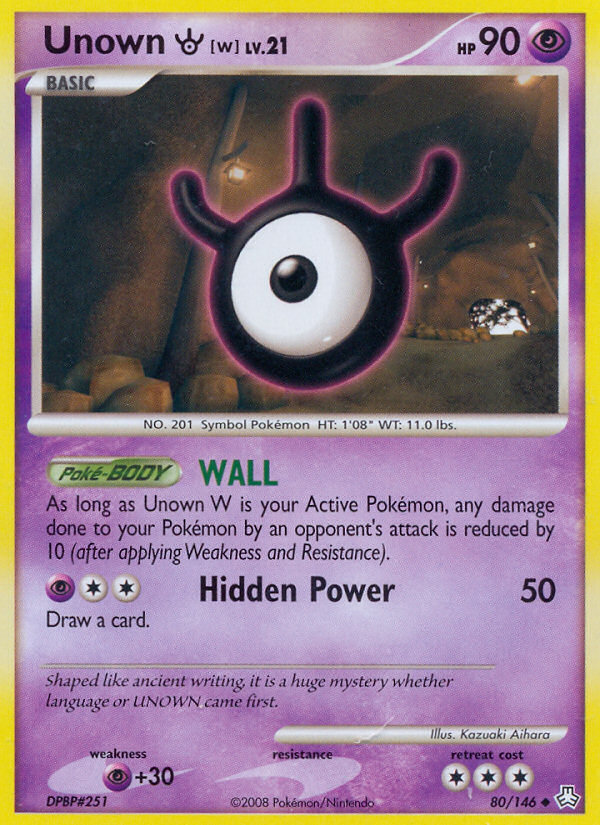 Unown W (80/146) [Diamond & Pearl: Legends Awakened] | Good Games North