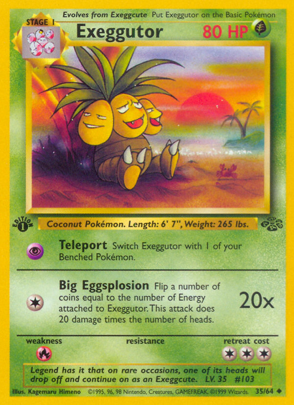 Exeggutor (35/64) [Jungle 1st Edition] | Good Games North