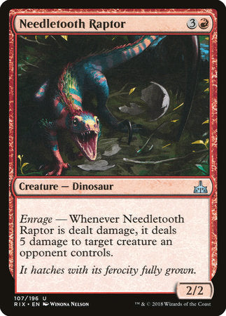 Needletooth Raptor [Rivals of Ixalan] | Good Games North