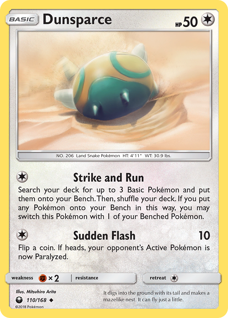 Dunsparce (110/168) [Sun & Moon: Celestial Storm] | Good Games North