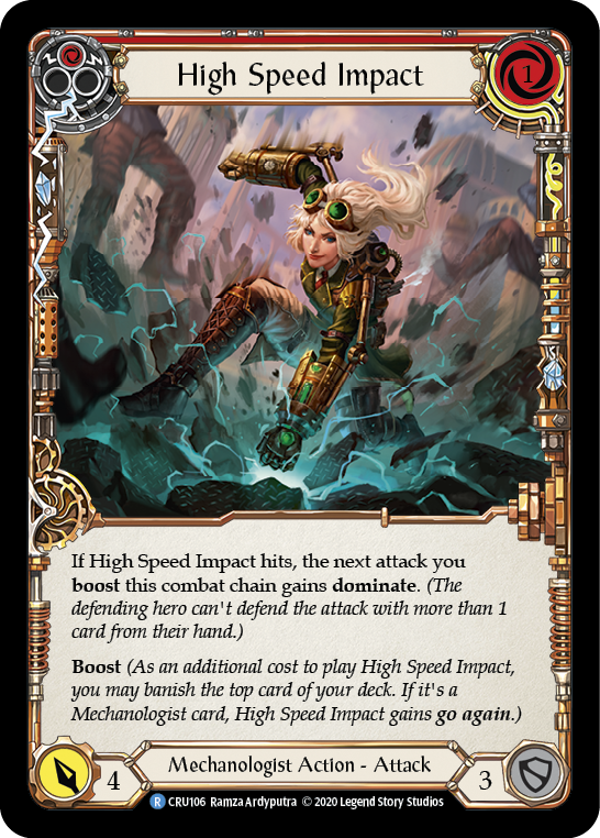 High Speed Impact (Red) [CRU106] 1st Edition Normal | Good Games North