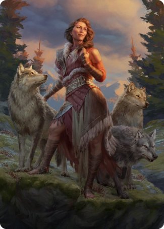 Arlinn, the Pack's Hope 1 Art Card [Innistrad: Midnight Hunt Art Series] | Good Games North