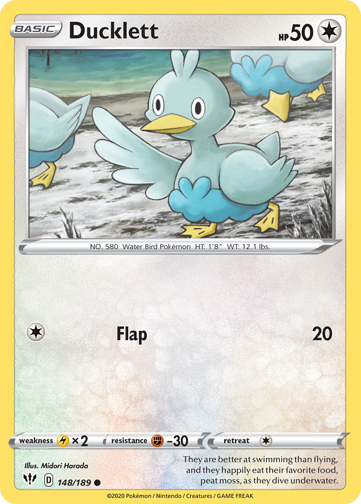 Ducklett (148/189) [Sword & Shield: Darkness Ablaze] | Good Games North