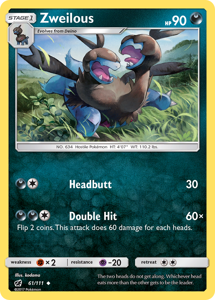 Zweilous (61/111) [Sun & Moon: Crimson Invasion] | Good Games North