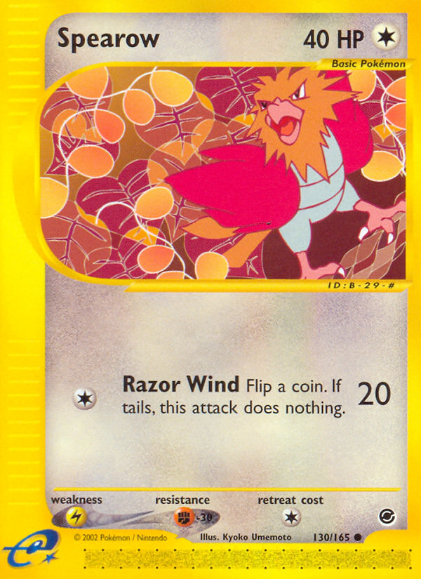 Spearow (130/165) [Expedition: Base Set] | Good Games North