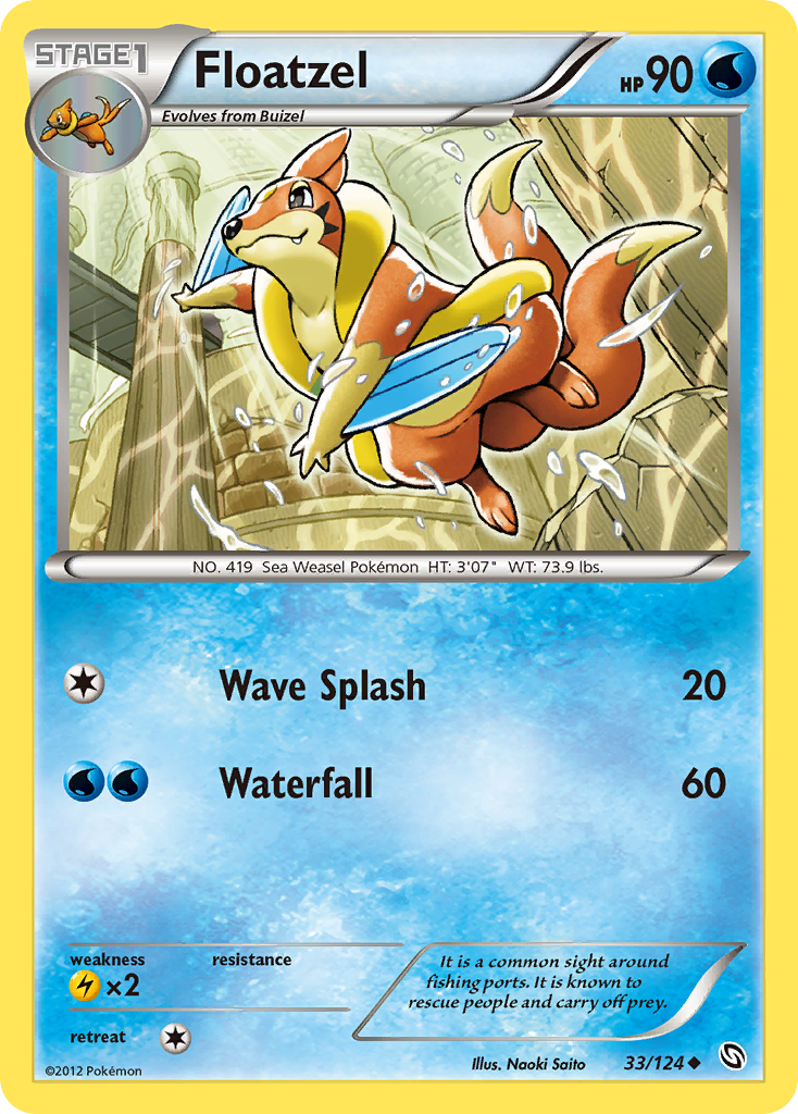 Floatzel (33/124) [Black & White: Dragons Exalted] | Good Games North