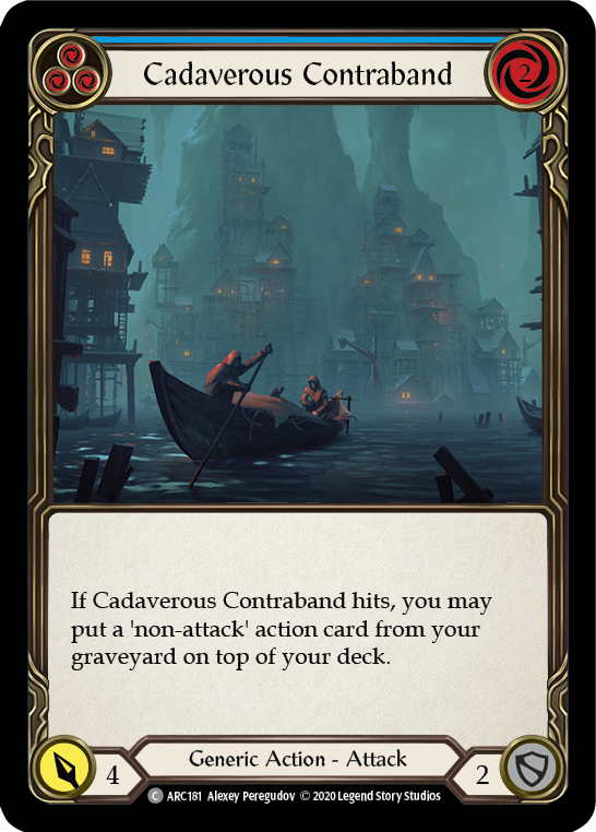 Cadaverous Contraband (Blue) [U-ARC181] Unlimited Rainbow Foil | Good Games North
