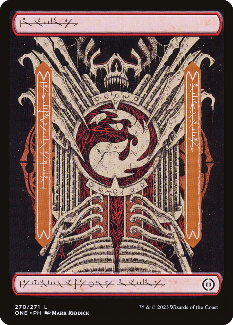 Mountain (270) (Phyrexian) [Phyrexia: All Will Be One] | Good Games North
